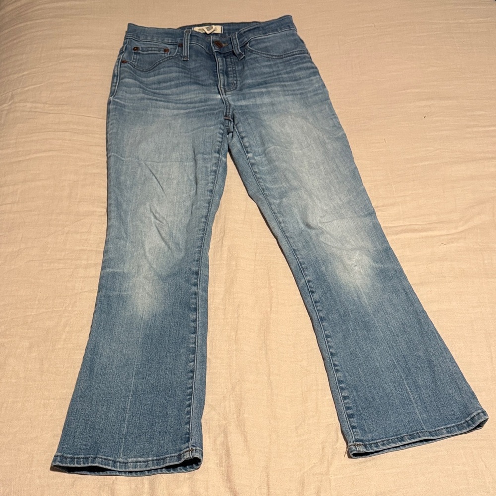 Madewell Sky Blue Cali Demi- Boot Cut Jeans